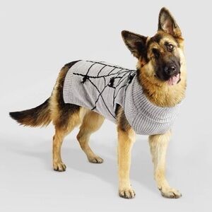 Hyde & Eek Target Halloween Pom Pom Spider Cozy Goth Dog Cat Sweater Pet Shirt